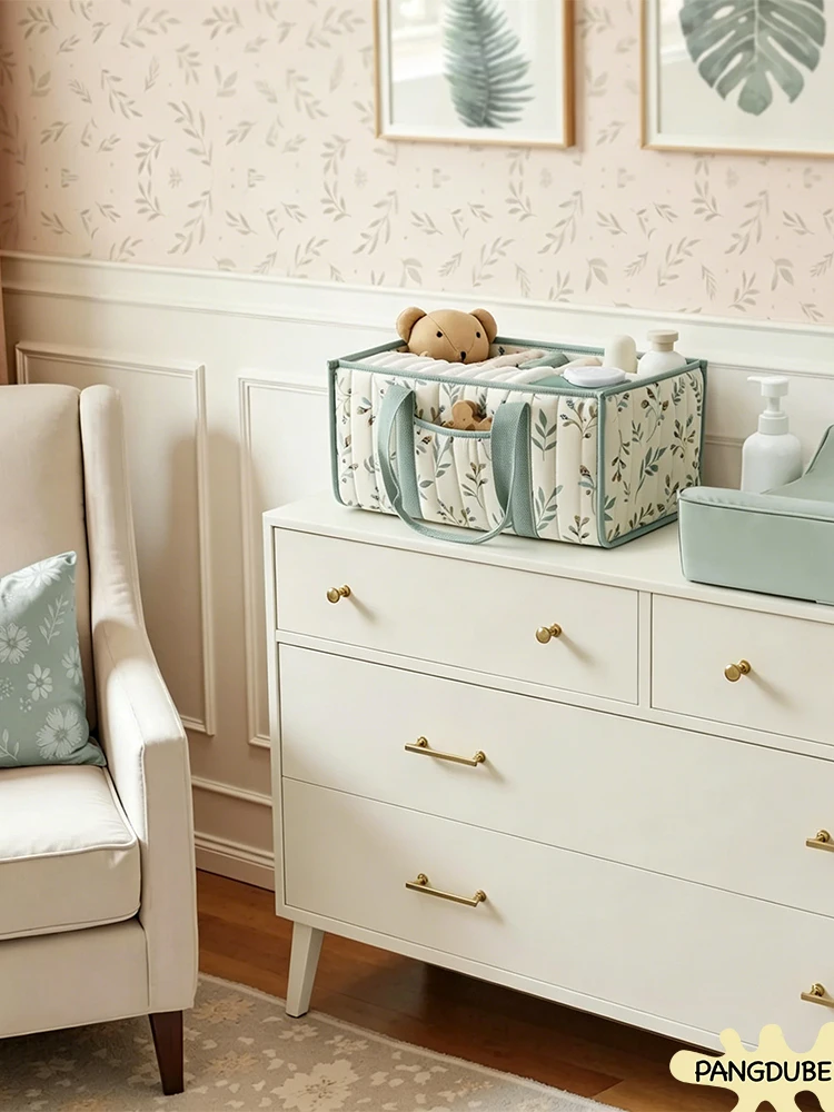 Organizador de Pañales PANGDUBE, Bolsa de Almacenamiento para Pañales de Bebé, Contenedor para Artículos de Recién Nacido, Porta Pañales, Regalo para Baby Shower