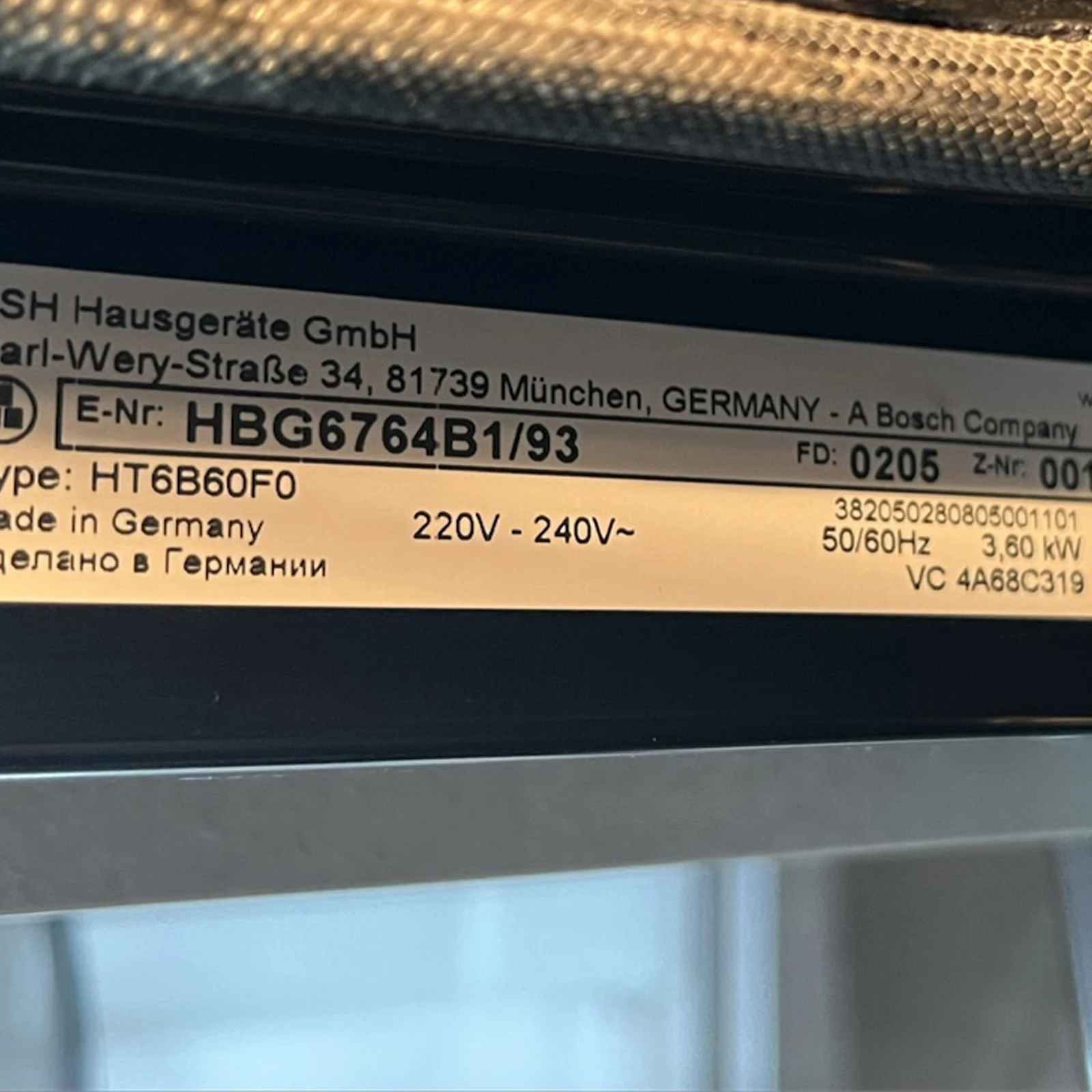 Pantalla LCD para Horno Bosch HBG6769S1F HBG6769W1F HBG676EB1 HBG676EB6 HBG676ES1 HBG676ES6 HBG676EW1 HBG676EW6, Reparación de Pantalla Táctil TFT-LCD