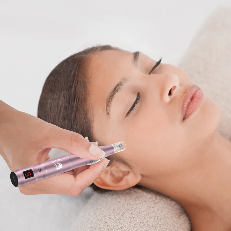 Homeuse Wilreless Ultima Microneedling Pen Dermapen profesional con 12 Uds agujas de tatuaje