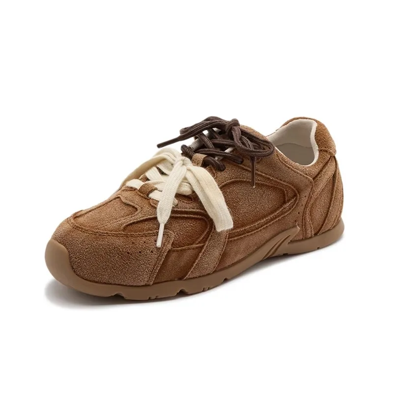AIYUQI Zapatillas Deportivas para Mujer 2026, Nuevas Zapatillas de Entrenamiento Alemanas Antideslizantes para Mujer, Planas, Talla Grande, de Cuero Genuino, para Correr