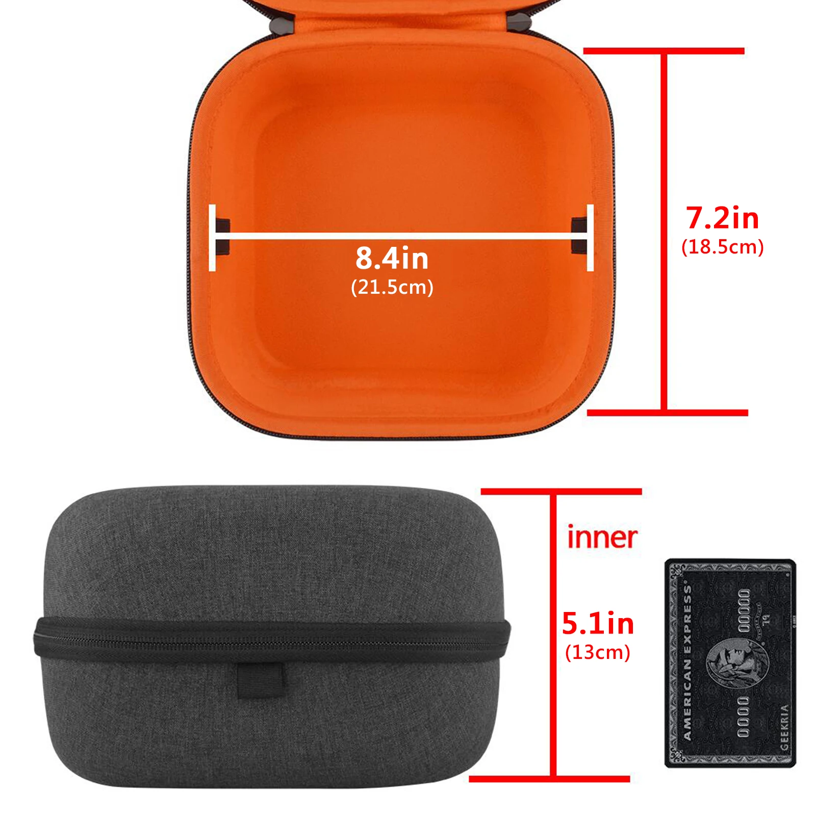Estuche para auriculares Geekria para auriculares supraaurales de gran tamaño, compatible con Sony MDR-Z1R, Audeze Maxwell, Denon AH-D9200