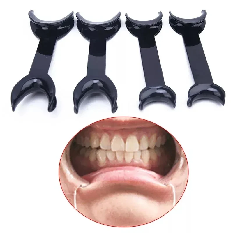 Retractor Dental de labios y mejillas, abridor de boca de doble cabeza, equipo de ortodoncia, limpieza bucal profesional, instrumento de dentista, 2 piezas