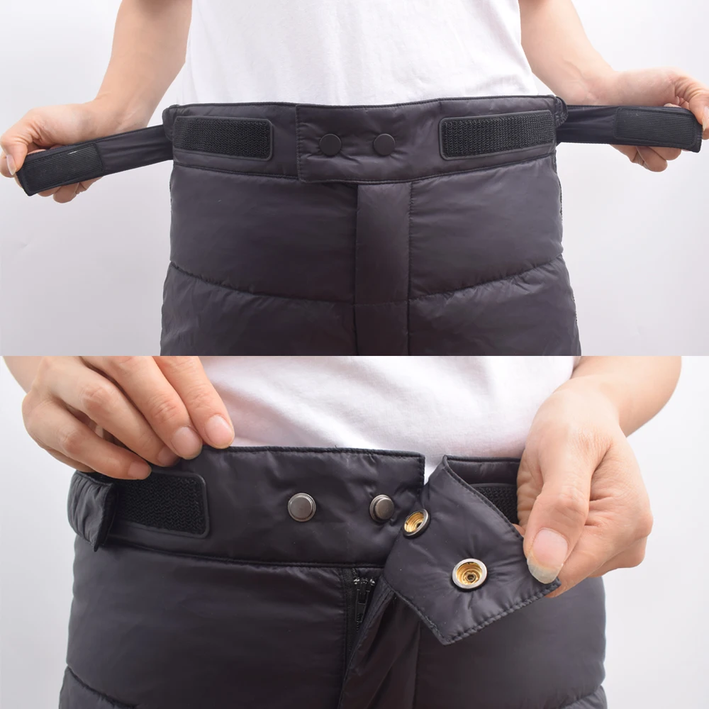 Kamperbox Pantalones de plumón para hombre, pantalones de invierno, pantalones de invierno para senderismo, pantalones de trekking para hombre, pantalones de senderismo de invierno para hombre, pantalones
