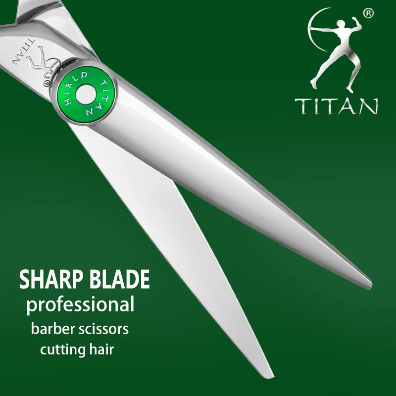Tijeras de Peluquería TITAN, Herramientas Profesionales de Barbería, Tijeras de Corte y Entresacado, Tijeras para Cabello de 6 Pulgadas, Acero Japonés de Alta Gama CNC