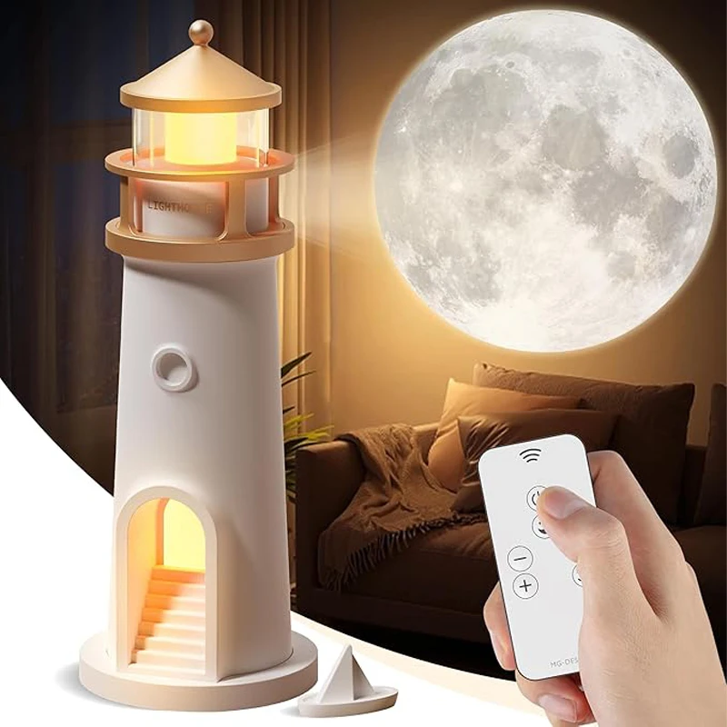 Lámpara de luna, faro de proyección, luz nocturna, Control remoto, Bluetooth, música, Sensor de movimiento, luces ambientales, regalo de cumpleaños y Navidad
