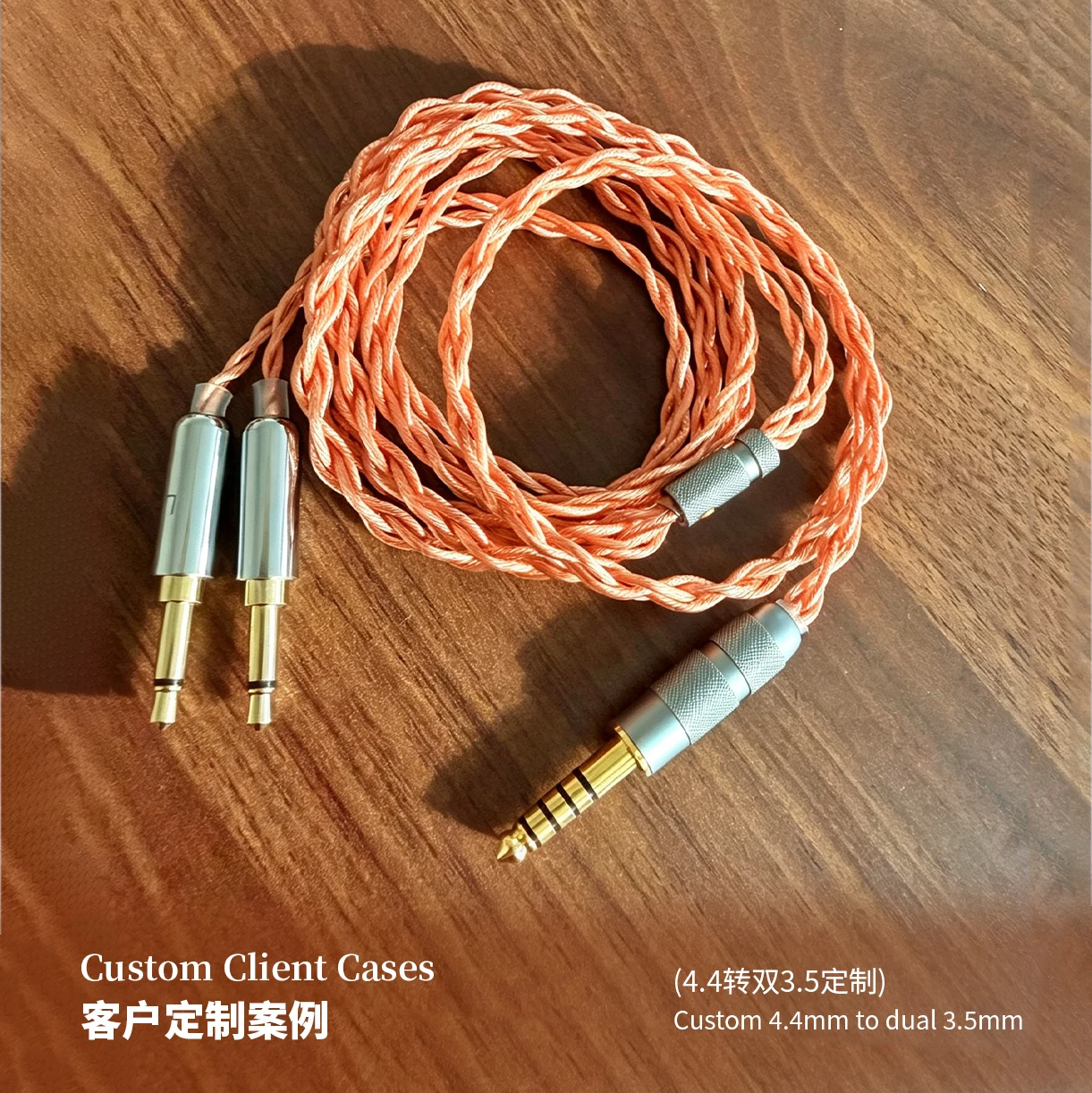 HAKUGEI-Cable de cobre nomocristalino para auriculares, Cable de actualización de auriculares hifi, 3,5, 2,5, 4,4, MMCX, 0,78, QDC, arroz litz 6N OCC