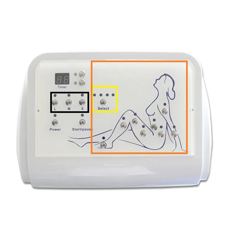 Máquina de Presoterapia de Drenaje Linfático por Presión de Ondas de Aire, Terapia de Vacío, Relajación Muscular, Masaje Corporal de Piernas y Cintura, Compresión de Aire