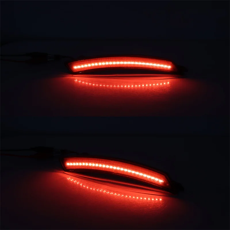 Luces LED de posición lateral delanteras ámbar/traseras rojas, lámparas acampanadas para guardabarros para 2007-2016 Gen 2nd MINI Cooper R55 R56 R57 R58 R59 R60 R61