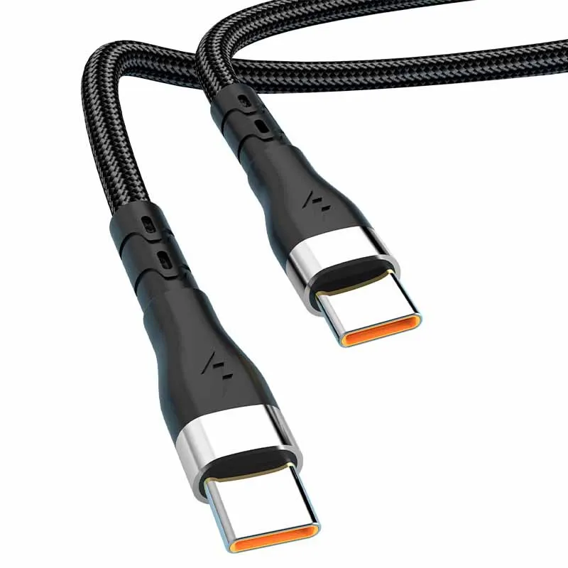 Cable tipo C de 120W, Cable de carga rápida tipo C a tipo C para Samsung S23 Huawei Xiaomi C a C tipo C, accesorios de Cable USB C