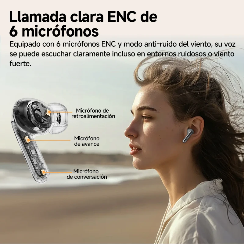 QCY MeloBuds Pro 46dB ANC auriculares inalámbricos alta resolución LDAC Bluetooth 5,3 auriculares 6 micrófono conexión multipunto detección en el oído