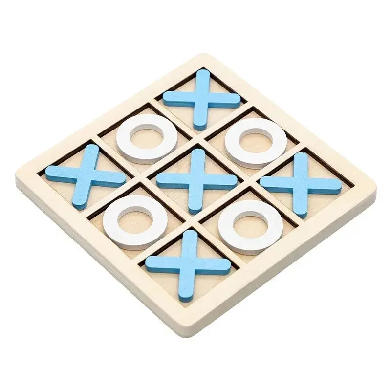 Juego de juego Montessori, juguete de madera, Mini rompecabezas de interacción de ajedrez, entrenamiento del cerebro, juguetes educativos para edades tempranas
