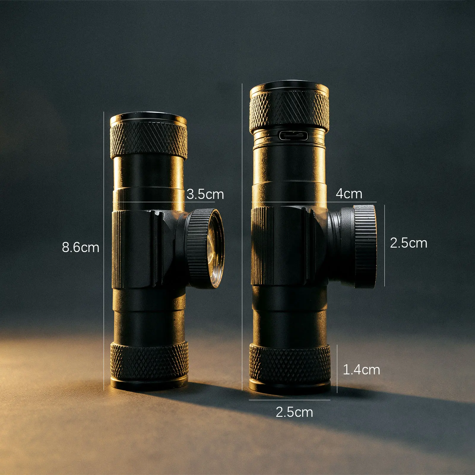 El más nuevo faro LED de alta potencia 18650 recargable USB tipo C antorcha Camping caza linterna lámpara