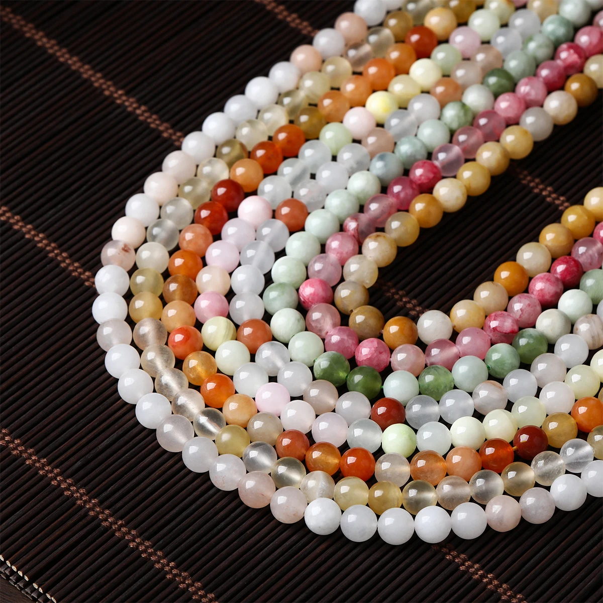 Cuentas de Piedra Natural, Jade del Sur, Aventurina, Cuentas Redondas Sueltas para Fabricación de Joyas, Suministros para DIY, Accesorio para Pulseras, 15"