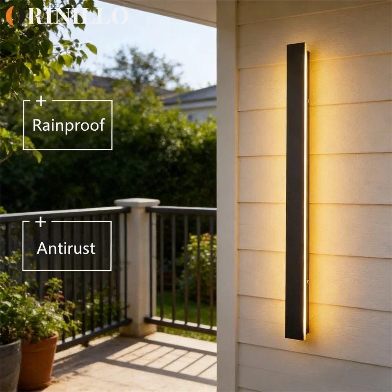 Lámpara de Pared LED Impermeable IP65, Lámpara de Pared Exterior Moderna para Jardín, Villa, Porche, Patio, Iluminación Exterior, 110V, 220V