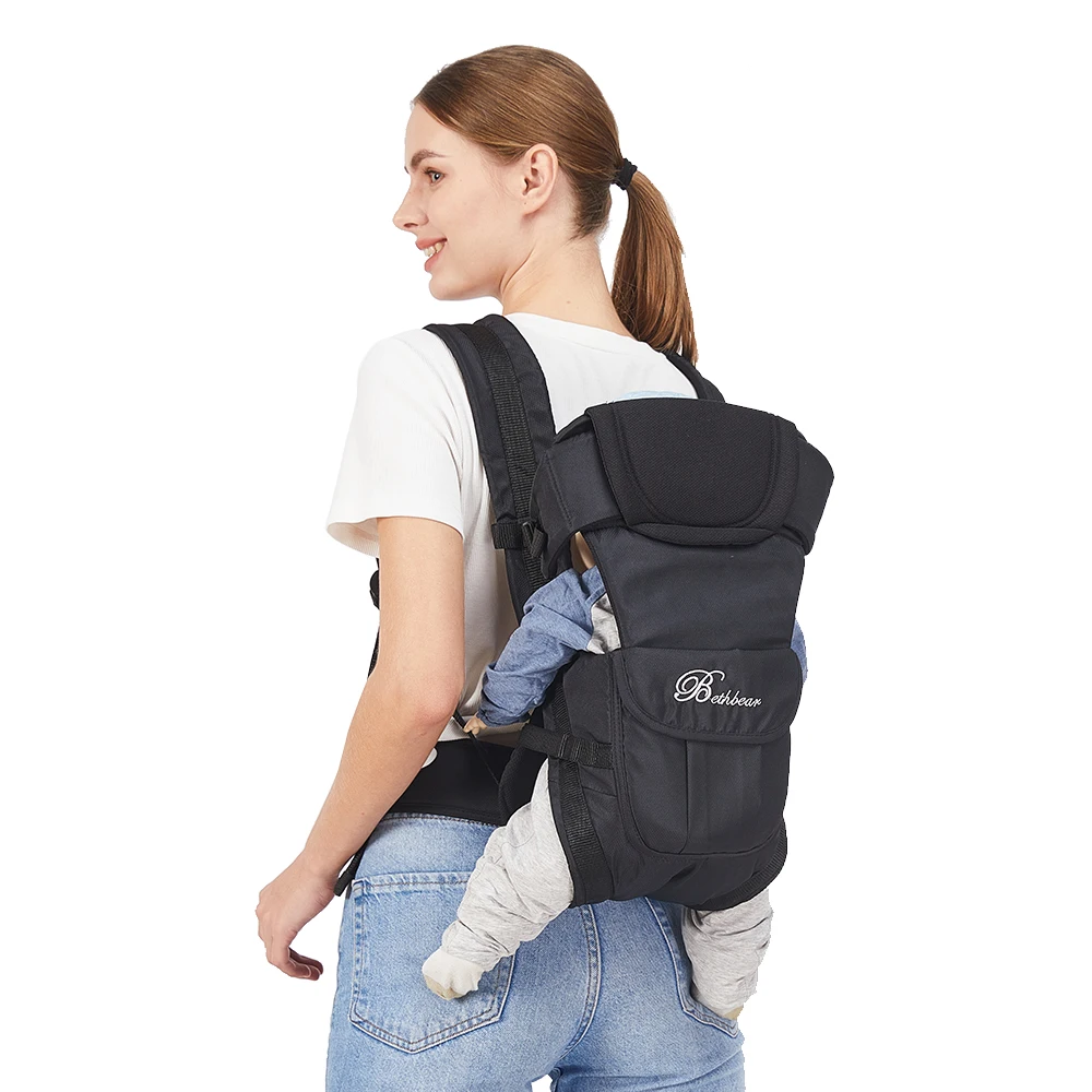 Portabebés, portabebés ergonómico 4 en 1, portabebés fácil ajustable para recién nacidos y niños pequeños