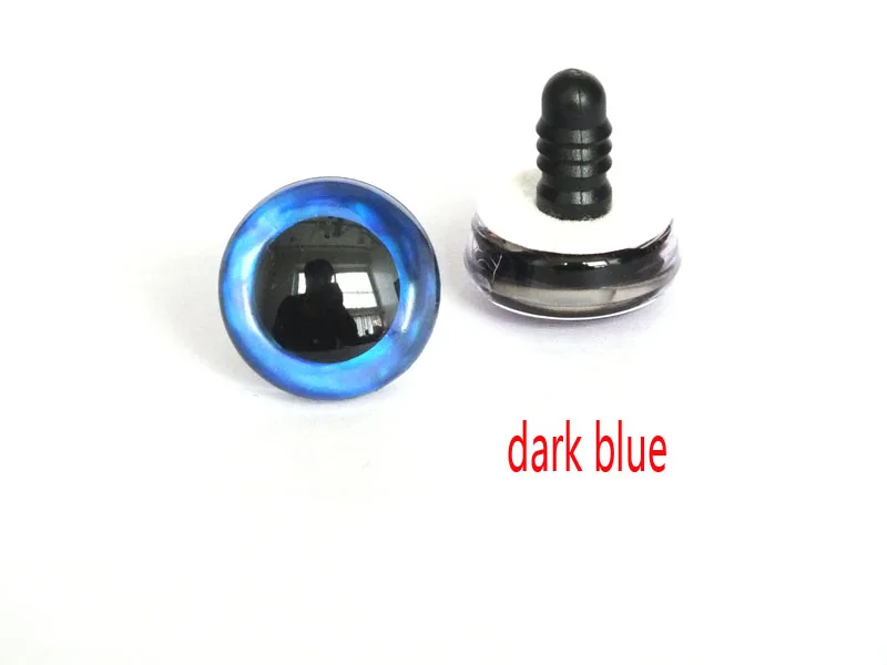 20 piezas, 12 tipos de colores, 9mm, 12mm, 14mm, 16mm, 18mm, 20mm, 25mm, 30mm, 35mm, ojos de juguete trapezoidal, ojos de muñeca de seguridad coloridos 3D para manualidades DIY