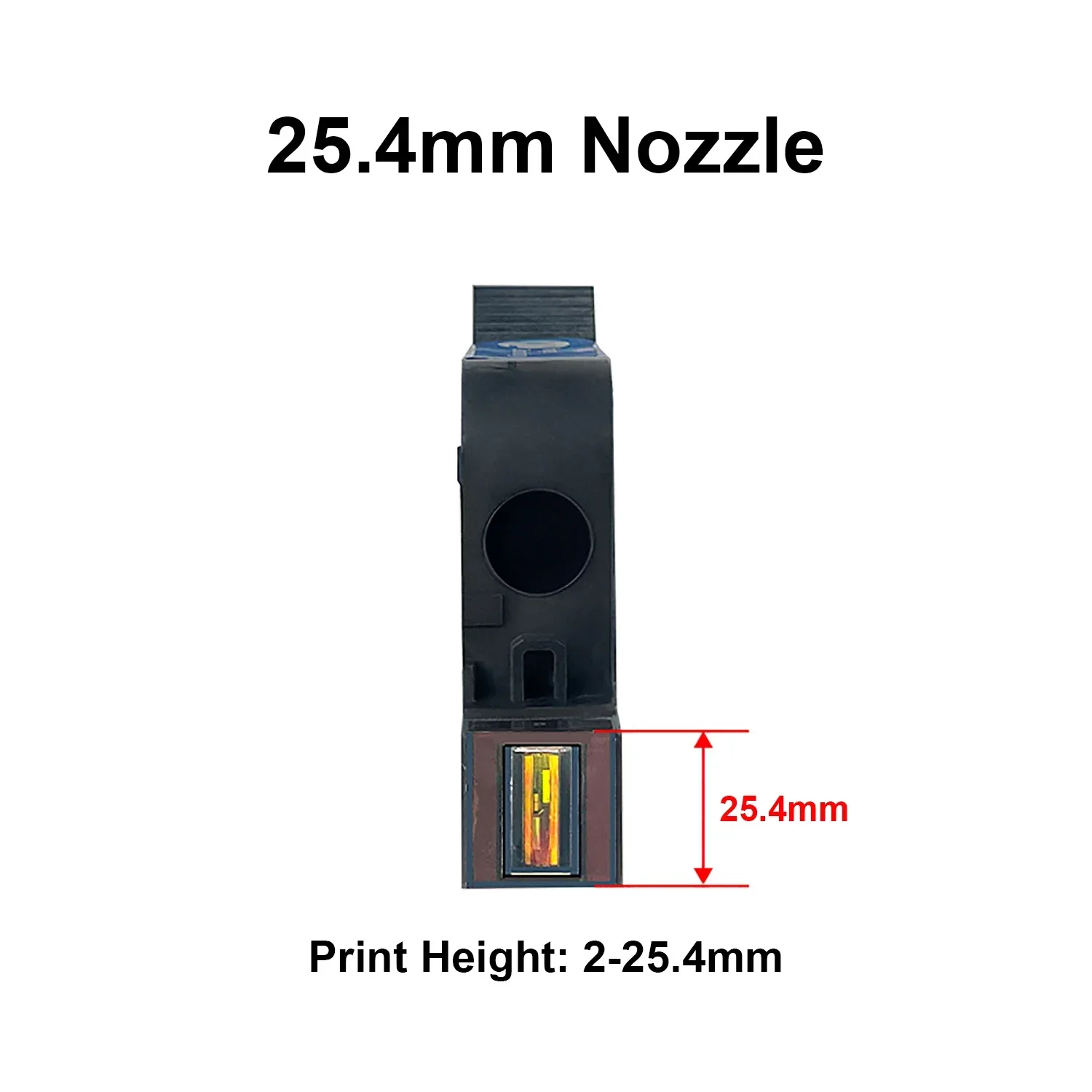 DCODE254 Original 25,4mm impresora de inyección de tinta térmica portátil cartucho de tinta solvente de secado rápido impresora de mano sin cifrado tinta negra