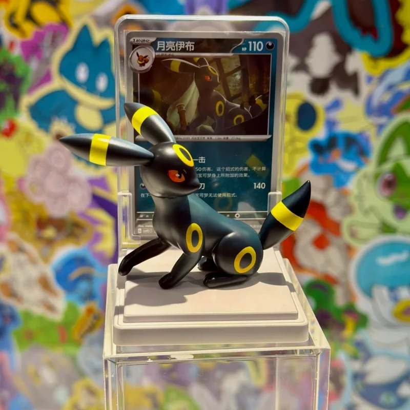 100% Original PKM Juego de Cartas Coleccionables, Colección de Figuras Ilustradas Vol.3, Set de Figuras de Eevee, Juguetes Sorpresa Coleccionables