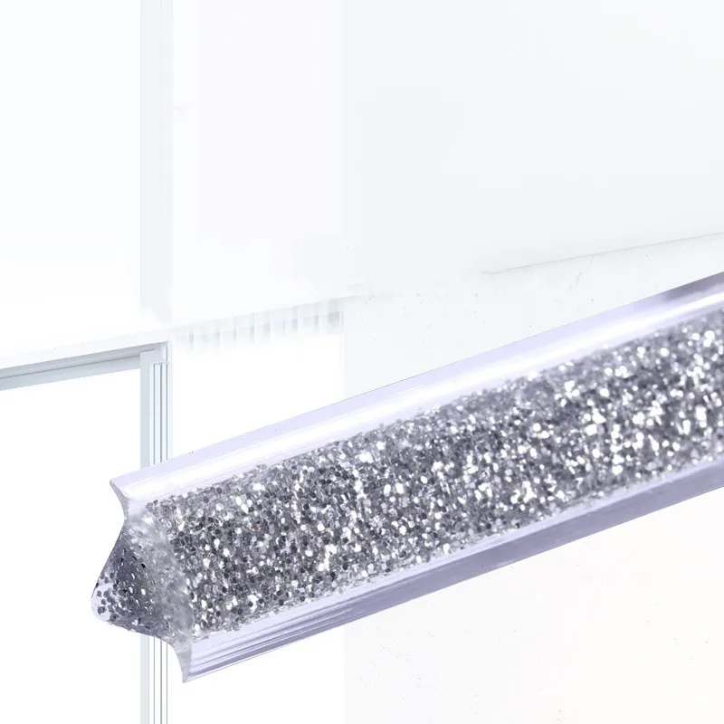 Tira de borde autoadhesiva de línea cóncava, cinta para huecos a prueba de humedad, decoración de pared de fondo para cocina, baño y sala de estar, 5M por rollo