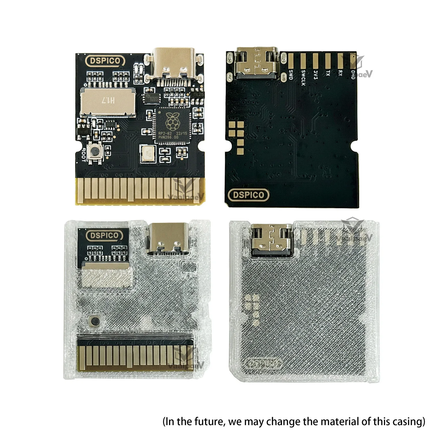 2-10PCS DSpico para Consolas NDS NDSL DSi 3DS, una Alternativa a la Tarjeta R4 con MCU RP2040 Integrado y Puerto USB-C Mejorado
