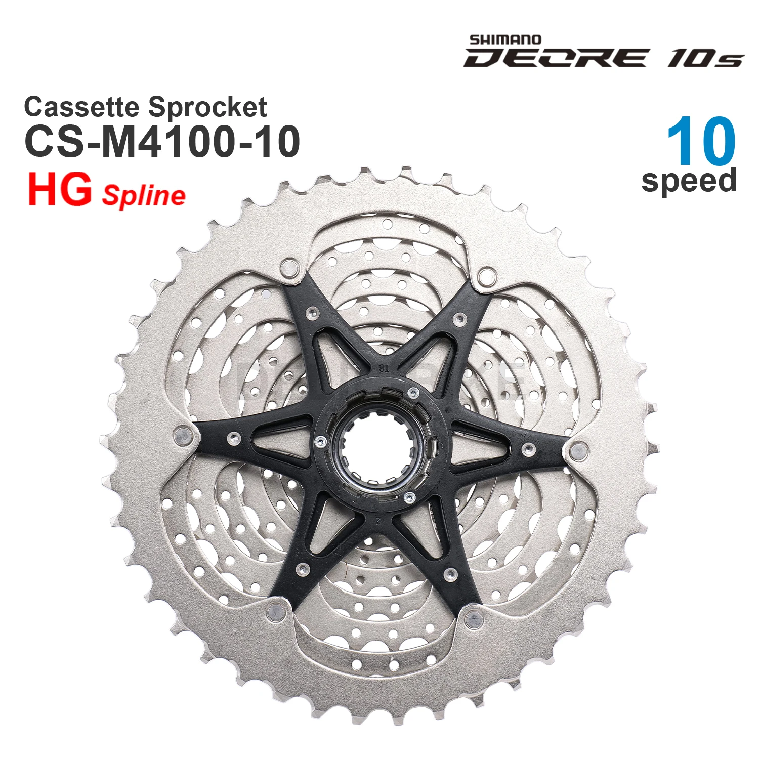 SHIMANO DEORE M4100 Piñón de casete de 10v CS-M4100-10 10 velocidades - HYPERGLIDE -11-46T, 11-42TOriginal