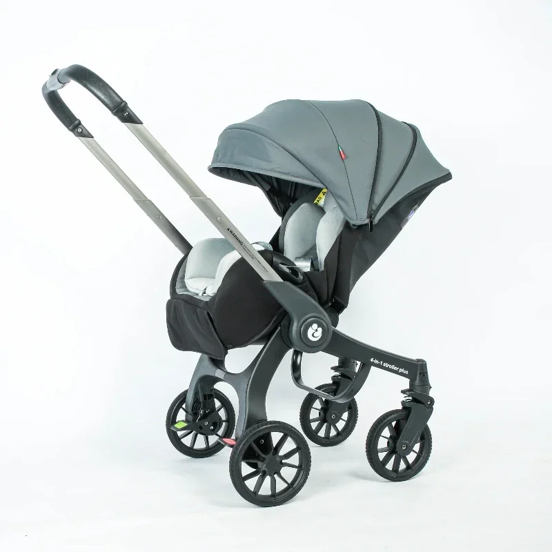 Nuevo cochecito multifuncional para bebé 4 en 1 plegable con silla de auto, cochecito portátil para bebé 3 en 1, stock en la UE