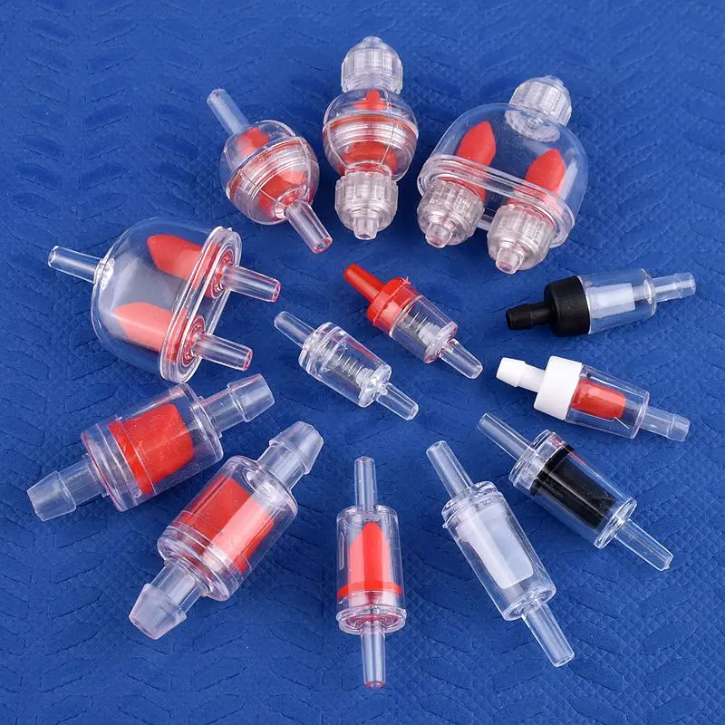 Válvula de retención plana O.D 3mm ~ 28mm, manguera de riego Pagoda, válvula de retorno, bomba de aire para tanque de acuario, válvula unidireccional, 1 ~ 50 Uds.