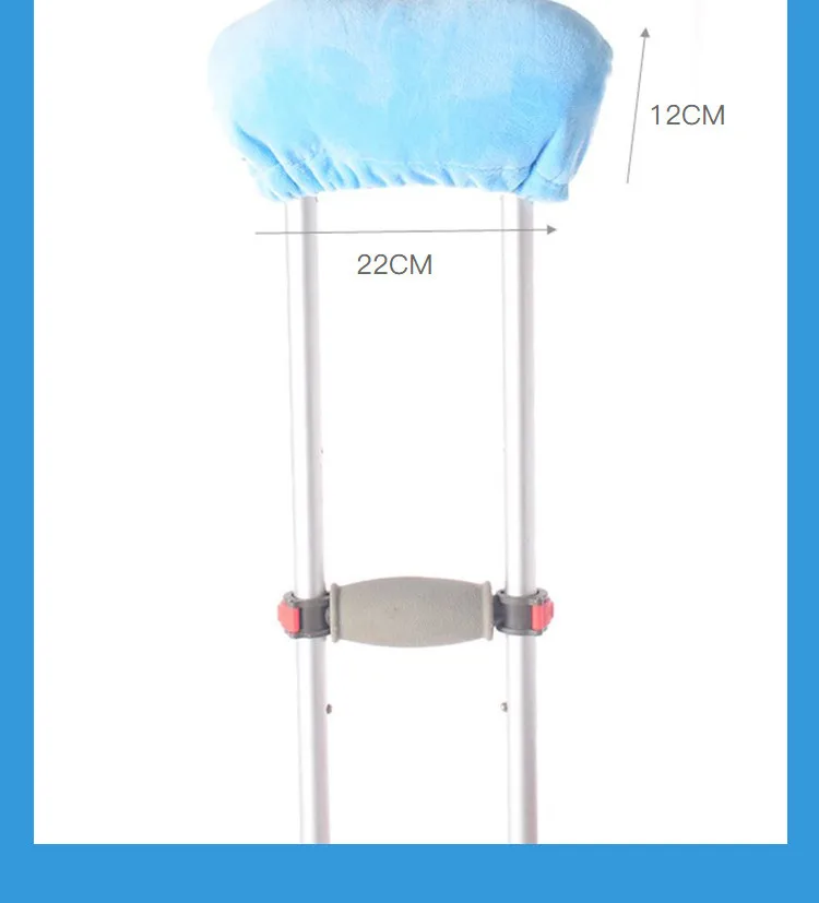 Almohadilla de Repuesto para Muleta, Cojín Axilar Suave, Funda para Cojín, Accesorio para Muleta, Almohadilla para Ayuda al Caminar, para Personas Mayores