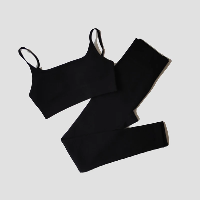 WAREBALL-Conjunto de Yoga sin costuras para mujer, ropa deportiva, traje deportivo, ropa de entrenamiento, ropa de gimnasio, Top deportivo, mallas sin costuras de cintura alta