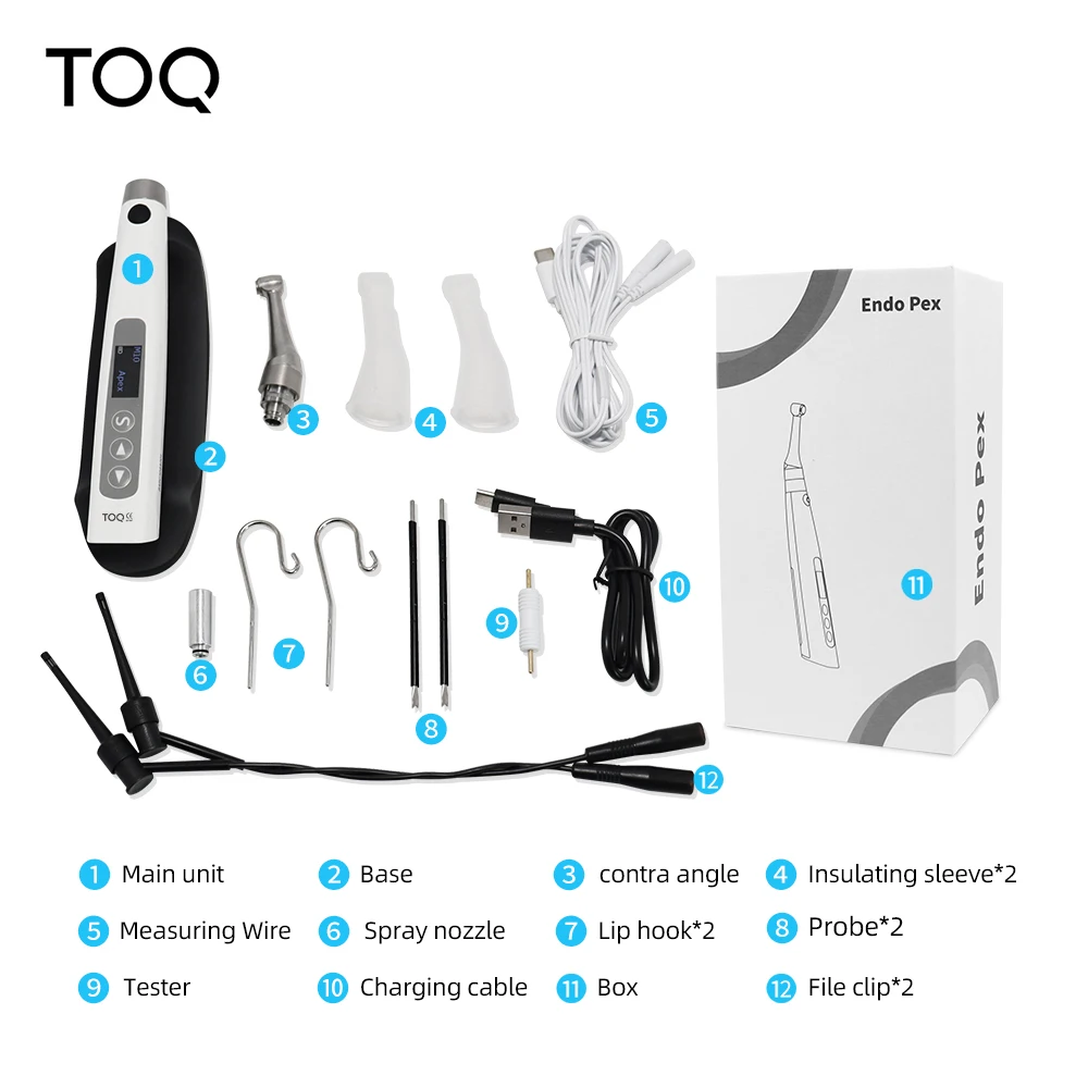 Motor Endo inalámbrico Dental 2 en 1, localizador de ápice integrado, tratamiento del conducto radicular, alternativo 360 ° Herramientas dentales de pieza de mano ajustable