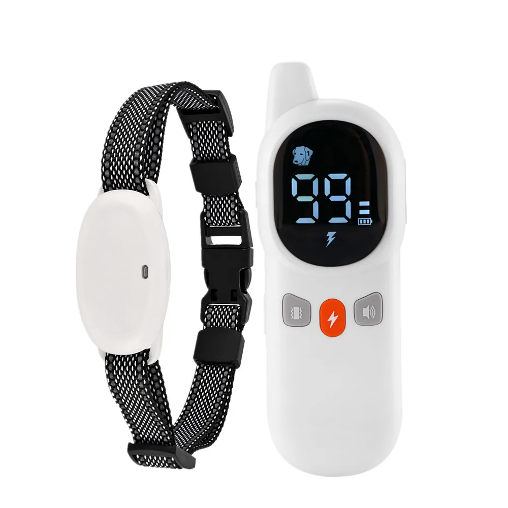 Collar electrónico para adiestramiento de perros, recargable, LCD, descarga remota, mascota, cachorro, entrenador impermeable