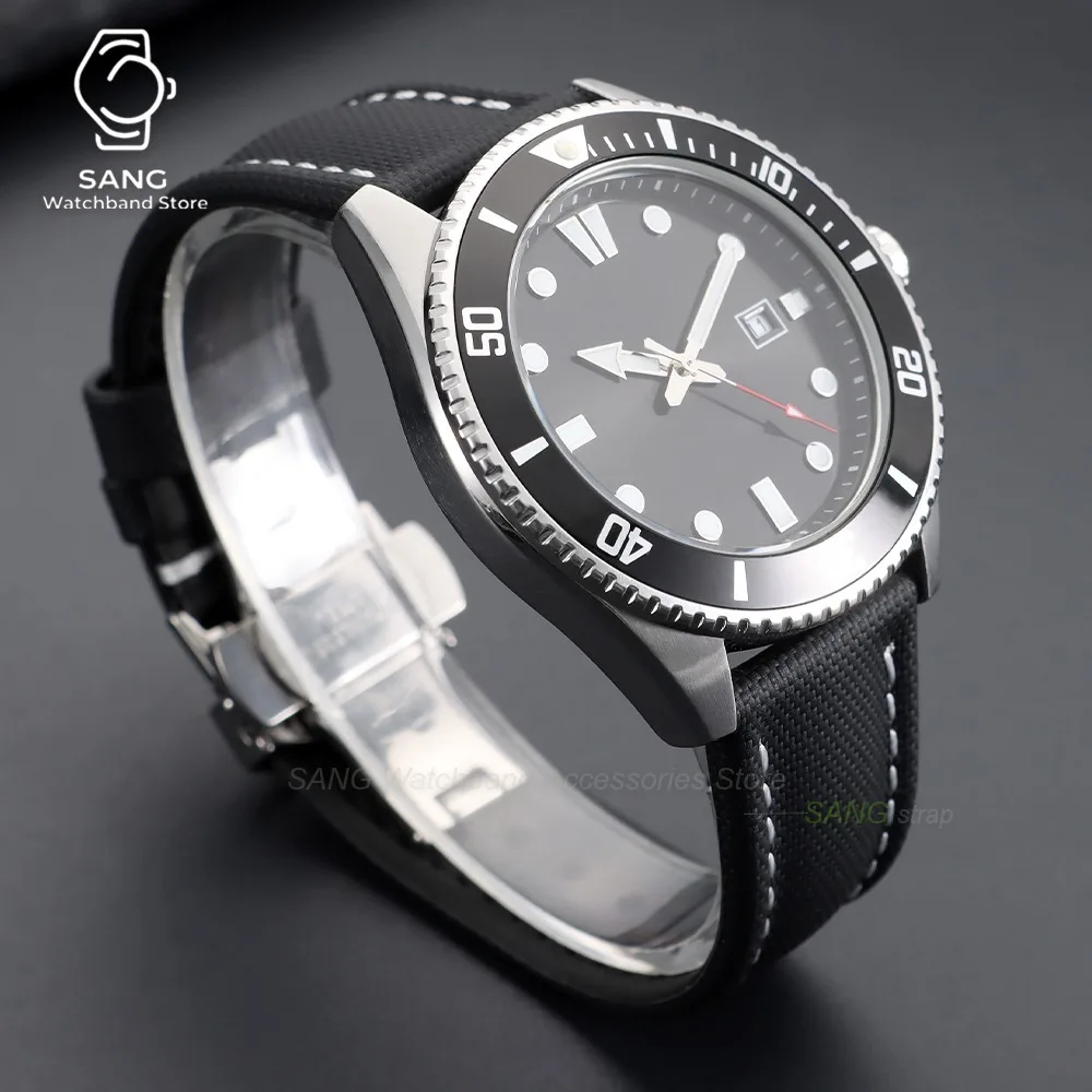 Correa de Reloj de Lona de 18mm 19mm 21mm 20mm 22mm con Liberación Rápida, Hebilla de Mariposa, para Hombre y Mujer, Impermeable, de Nailon