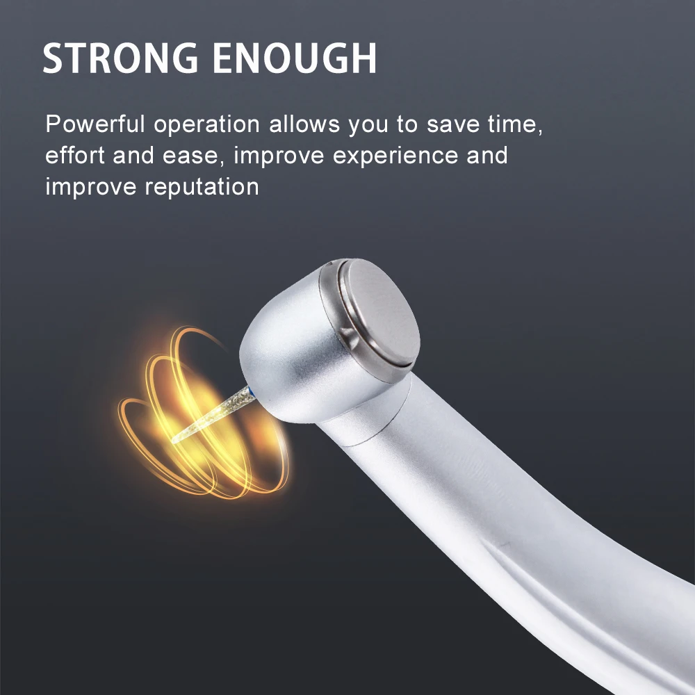 Generador eléctrico dental con anillo LED sin sombras, pieza de mano de cerámica de alta velocidad mini/estándar/torque con 5 sprays de agua y 2/4 orificios