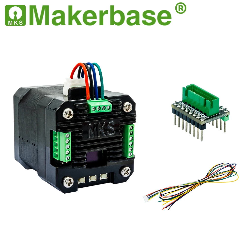 Makerbase MKS SERVO42D NEMA17 controlador de Motor paso a paso de circuito cerrado impresora 3D CNC para Gen_L FOC silenciosa y eficiente