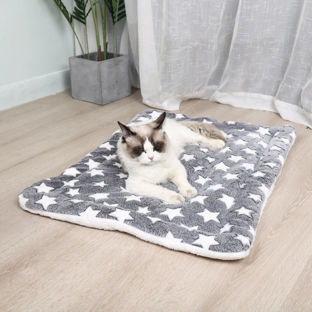 Estera de franela para mascotas, cama para perros y gatos, estera gruesa para dormir, manta para perros, estera para cachorros, gatitos, cama para perros pequeños y grandes