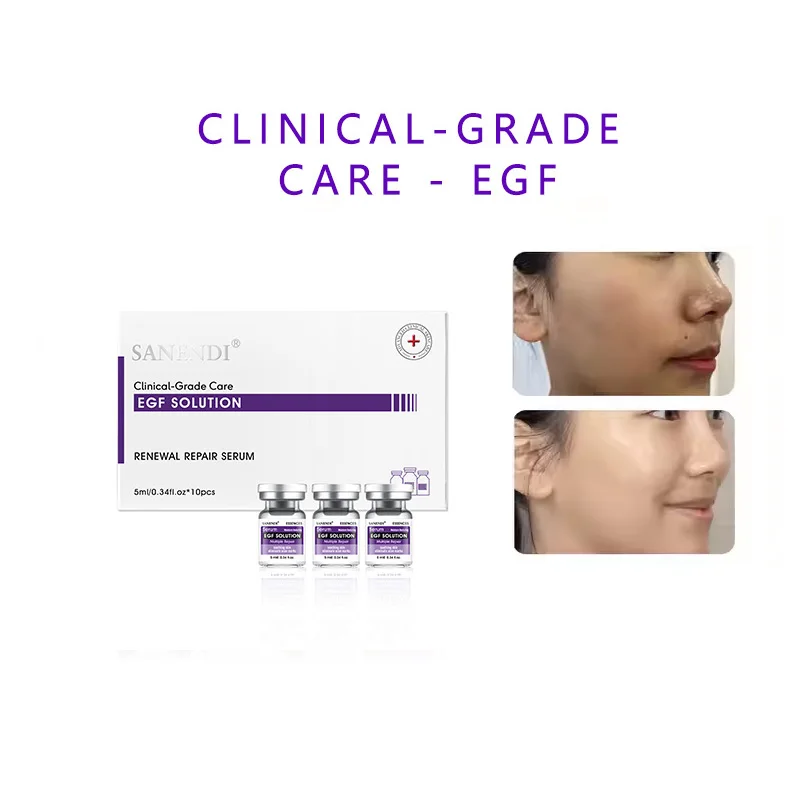 Kit de Reparación con PDRN+EGF+Ácido Hialurónico, Suero con Factor de Crecimiento de ADN de Salmón, Hidratación Profunda, Calmante, Renovación de la Barrera Cutánea, Set Meso Salon