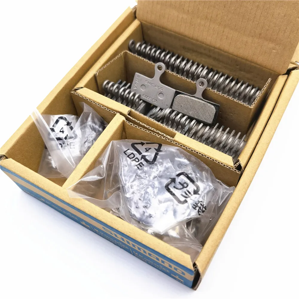SHIMANO-Pastillas de resina para frenos de disco de MTB, G05S, 25 pares