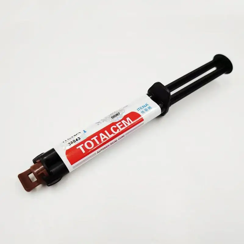 ITENA TOTALCEM Cemento de Resina de Doble Curado Autoadhesivo 8g - Adhesión Permanente para Coronas Dentales, Carillas e Incrustaciones