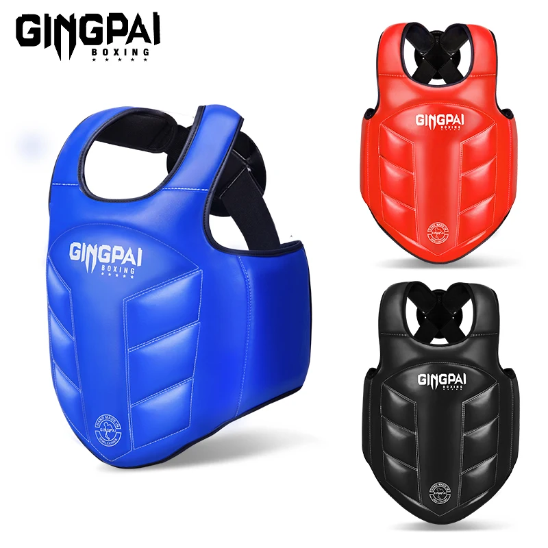 Protector corporal de boxeo, chaleco protector de pecho para niños, equipo de patada MMA, artes marciales Sanda, entrenamiento de Taekwondo, uniforme de Karate Muay Thai