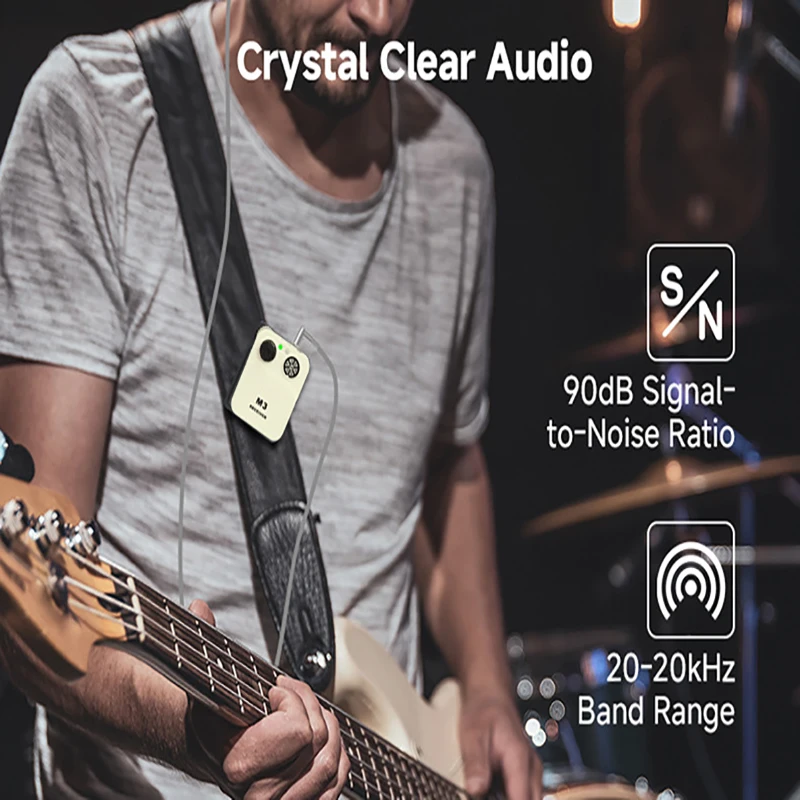 Sistema de Auriculares Inalámbricos Intrauditivos para Monitoreo, para Cantantes y Grupos, 2.4G, Rendimiento en Tiempo Real, Retroalimentación de Audio, Estéreo