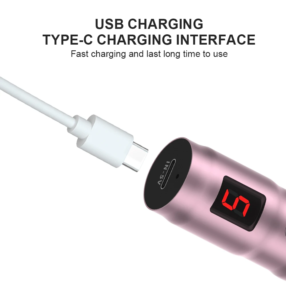 Dispositivo recargable de microneedling (Derma Pen/Mas Pen L3) para el cuidado de la piel, con dos puntas de repuesto.