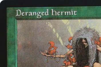 LK12 Deranged Hermit Earthcraft Exploration Worldly Tutor Three Visits Sylvan Library Tarjetas Proxy TCG de Alta Calidad (Núcleo Negro)