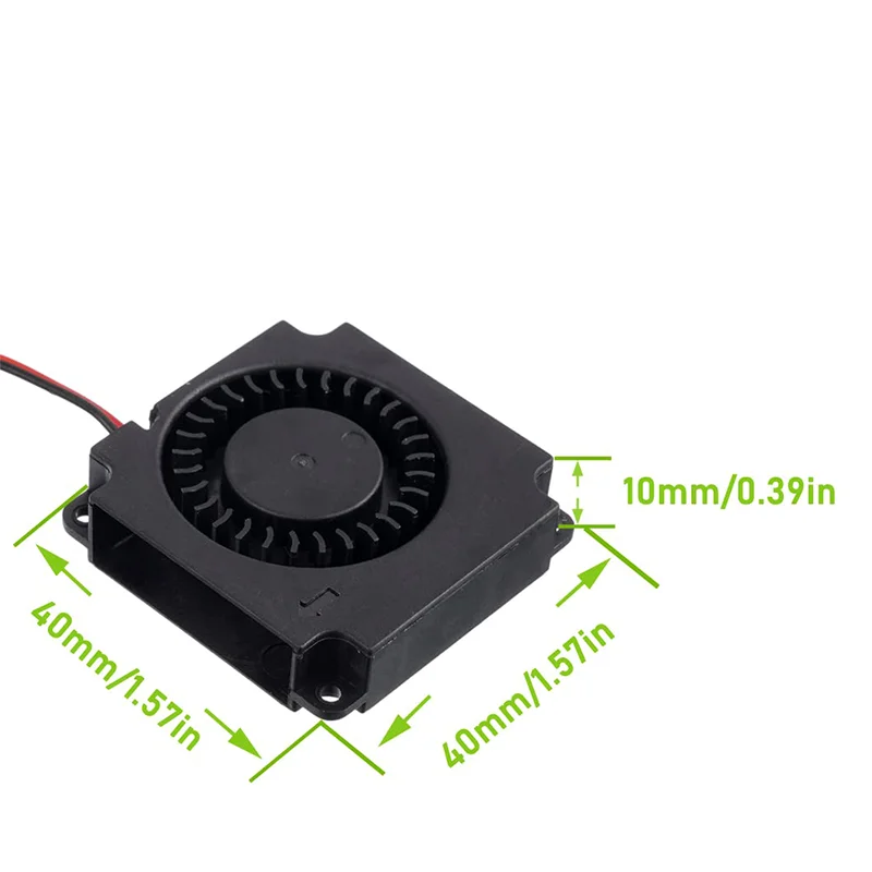 2 Ventiladores Originales Creality 4010, Ventilador de Extrusora DC 24V para Creality Ender 3/Ender 5/CR6 SE, Ventiladores de Refrigeración para Impresora 3D