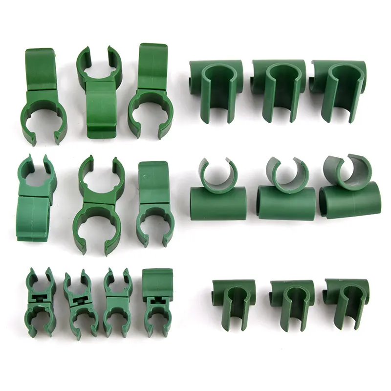 10/20/50 Uds. Clip cruzado de jardín sujetador de plástico, 8/11/16/20mm soporte para plantas conector abrazadera varilla ajustable hebilla fija enrejado