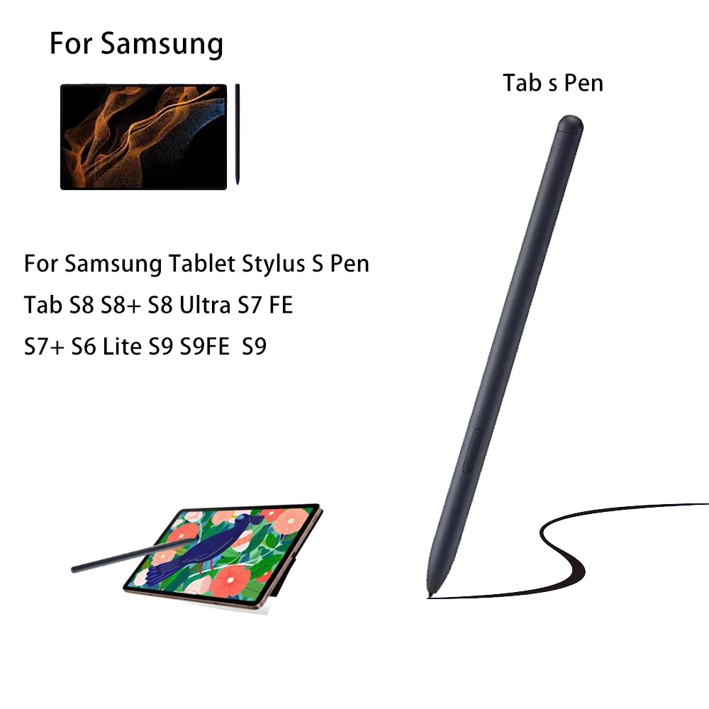 Lápiz táctil SPen para tableta Samsung Galaxy Tab S10 S8 S9 S9FE S7 FE S6 Lite S7+ S8+, sin Bluetooth