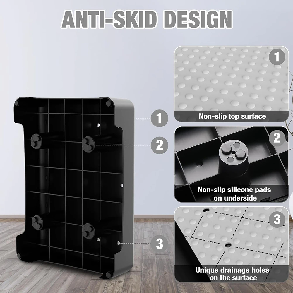Plataforma de paso antideslizante para interiores y exteriores, elevador de escalones portátil para adultos y personas mayores, escalón de seguridad para coche, mesita de noche, ducha