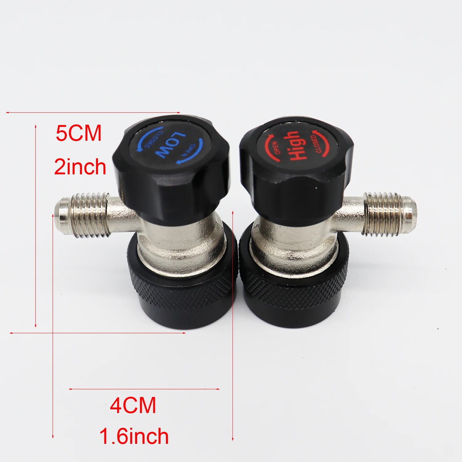 R134A nuevo compresor de CA A/C R-134A adaptador de acoplamiento rápido Manual aire acondicionado 1/4 accesorios de conectores SAE