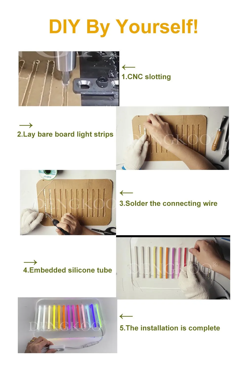 Tira de LED 2835 S de 6 mm, Flexible, para Manualidades, Cinta de Luz de Neón, DC12V, 120 LED/m, para Letreros de Neón, Lámpara de Cadena Flexible y Plegable