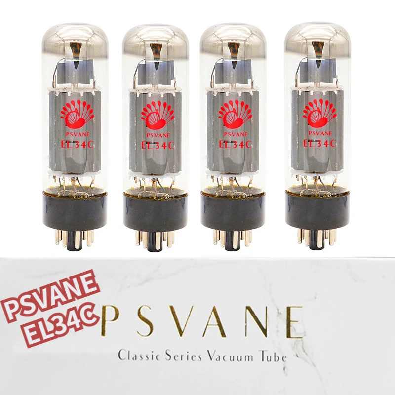 PSVANE EL34C tubos de Audio HIFI tubo de vacío reemplaza EL34 EL34B 5881 6L6G 6CA7 6P3P KT77 precisión de fábrica combinada y probada