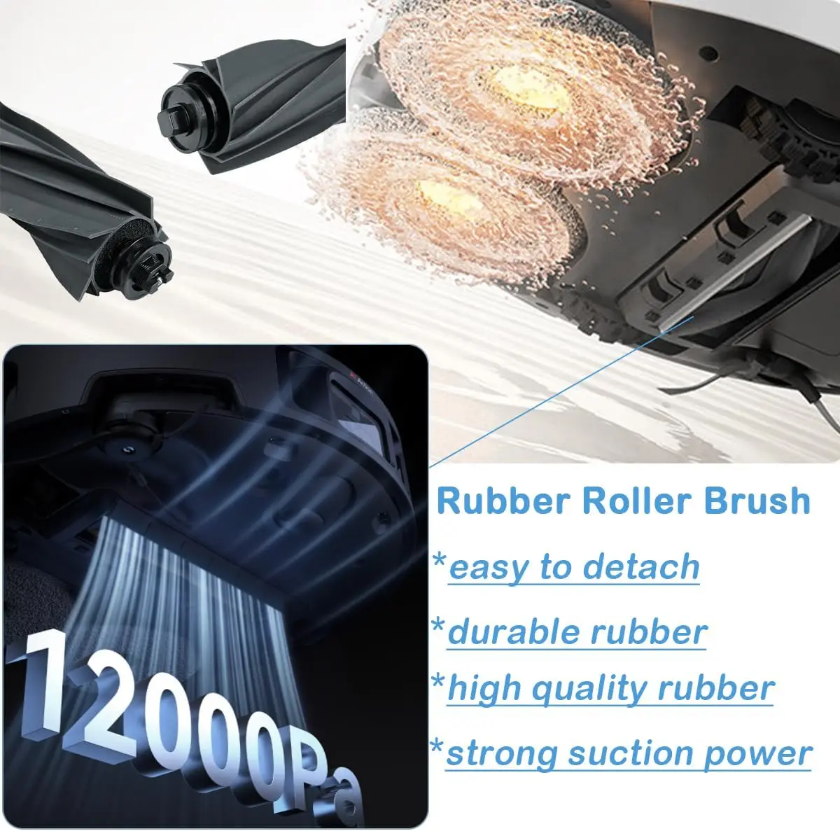 Accesorios para Robot aspirador Mova P50 Pro Ultra / P50 Ultra, Mova P10 Pro Ultra, cepillo Tricut, paño de mopa, filtro de bolsa de polvo